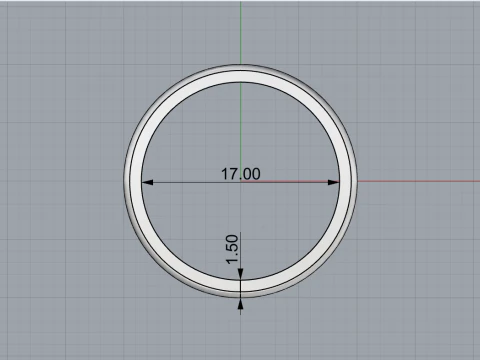 Ornament ring model 968 3D Print Model