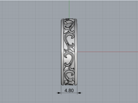 Ornament ring model 968 3D 프린트 모델