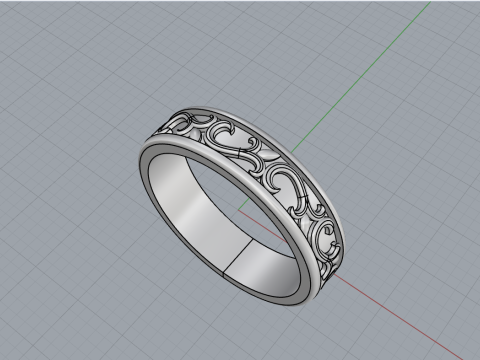 Ornament ring model 968 3D 프린트 모델