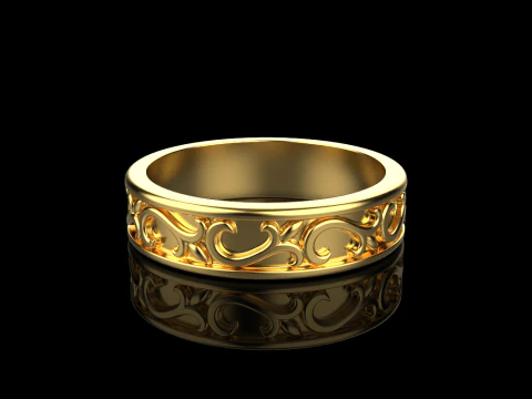 Ornament ring model 968 3D Print Model