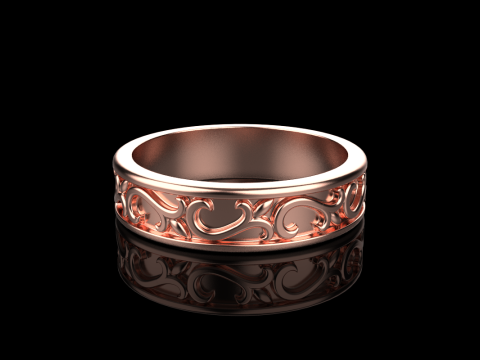Ornament ring model 968 3D 프린트 모델