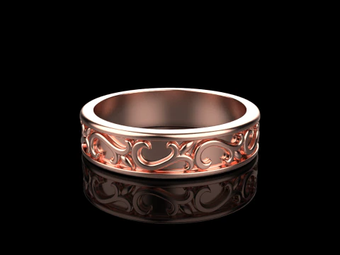 Ornament ring model 968 3D Print Model