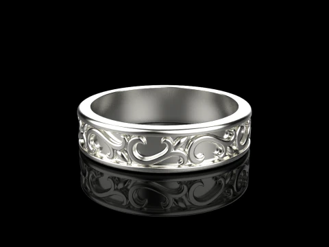 Ornament ring model 968 3D Print Model