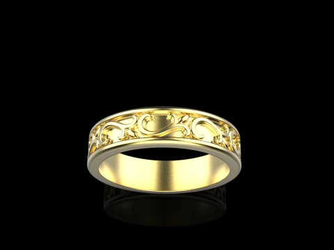 Ornament ring model 968 3D Print Model