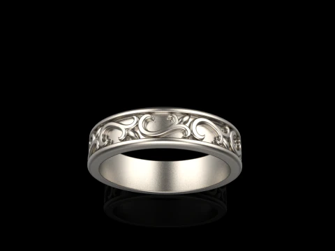 Ornament ring model 968 3D Print Model