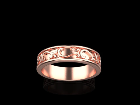 Ornament ring model 968 3D Print Model