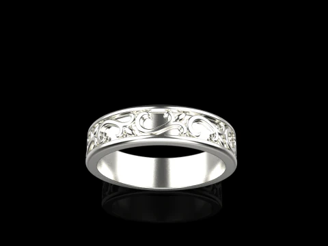 Ornament ring model 968 3D Print Model