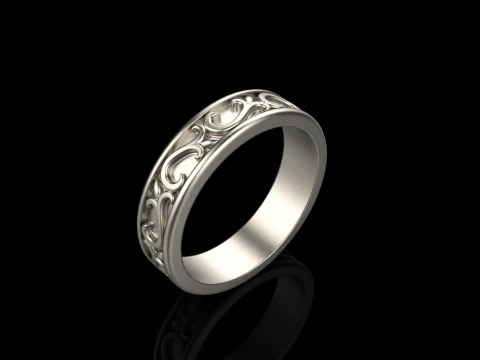 Ornament ring model 968 3D Print Model