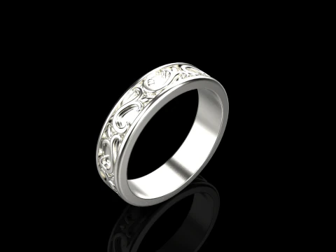 Ornament ring model 968 3D Print Model