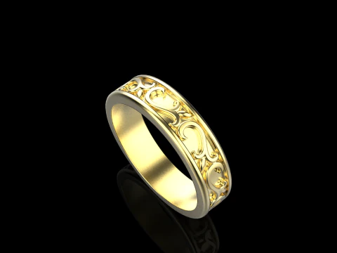 Ornament ring model 968 3D Print Model