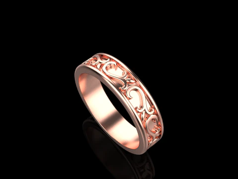Ornament ring model 968 3D Print Model