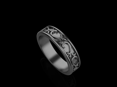 Ornament ring model 968 3D Print Model
