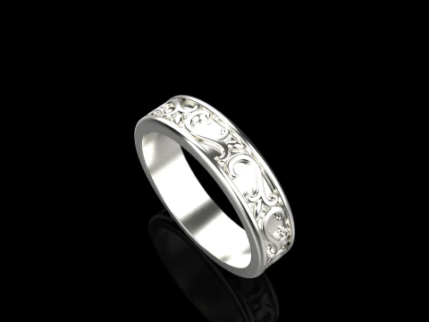 Ornament ring model 968 3D Print Model