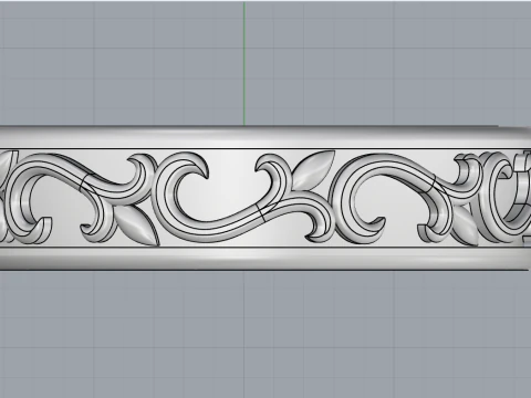 Ornament ring model 968 3D Print Model