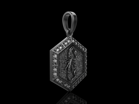 Zodiac sign scorpion pendant model 967 3D Принт Модель