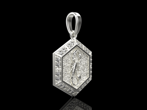 Zodiac sign scorpion pendant model 967 3D Принт Модель