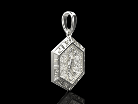 Zodiac sign scorpion pendant model 966 3D Принт Модель