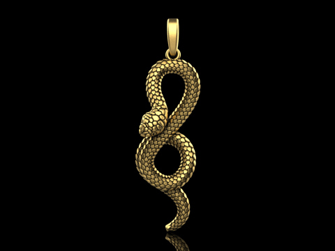 Snake pendant model 964 Modelo de Impressão 3D