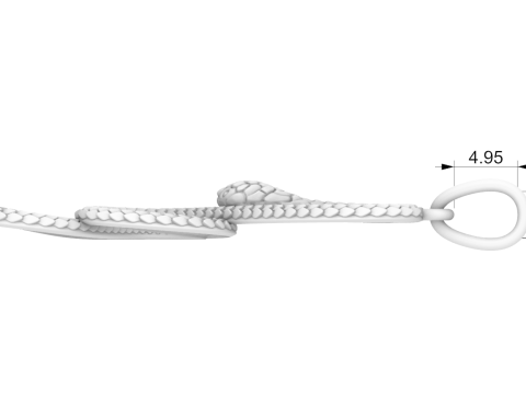 Snake pendant model 964 3D Baskı Modeli