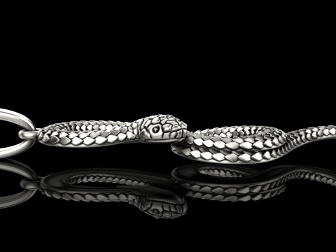 Snake pendant model 964 3D Baskı Modeli