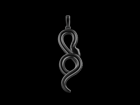 Snake pendant model 964 3D Baskı Modeli