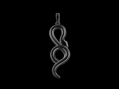 Snake pendant model 964 3D Print Model
