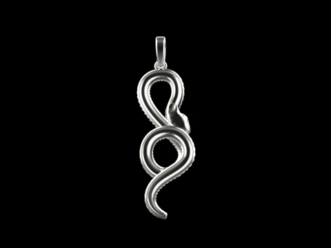 Snake pendant model 964 3D Print Model