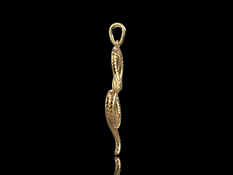 Snake pendant model 964 3D Baskı Modeli