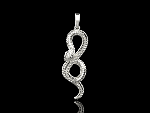 Snake pendant model 964 3D Baskı Modeli
