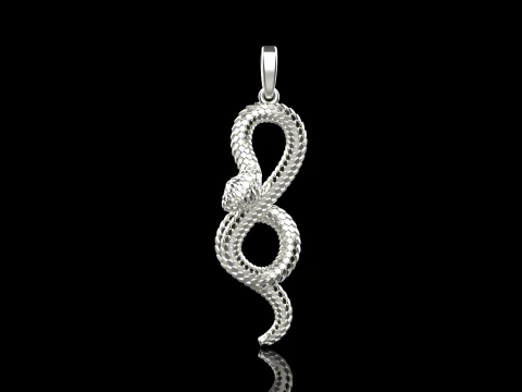 Snake pendant model 964 3D Print Model