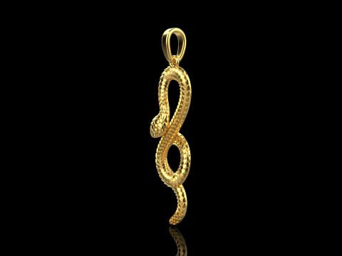 Snake pendant model 964 3D Print Model