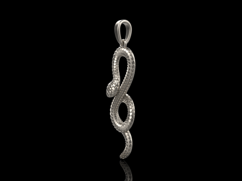 Snake pendant model 964 3D Baskı Modeli