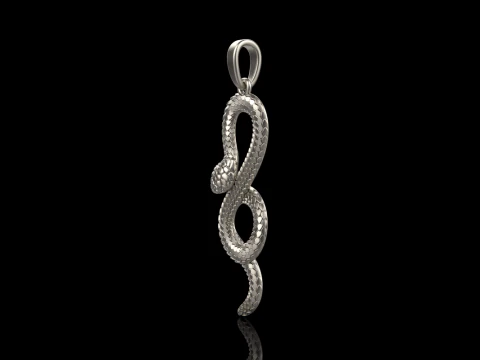 Snake pendant model 964 3D Print Model