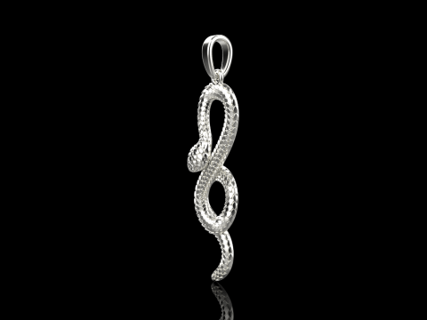 Snake pendant model 964 3D Baskı Modeli