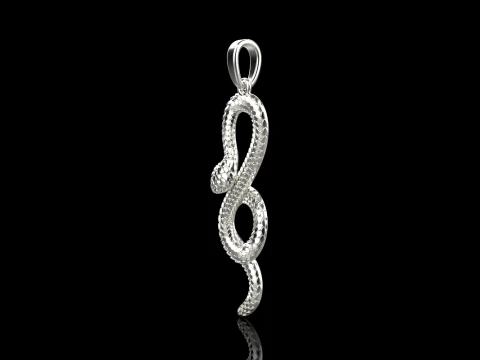 Snake pendant model 964 3D Print Model