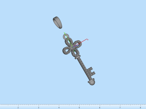 Key pendant model 963 Modello di stampa 3D
