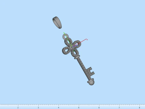 Key pendant model 963 3D Print Model