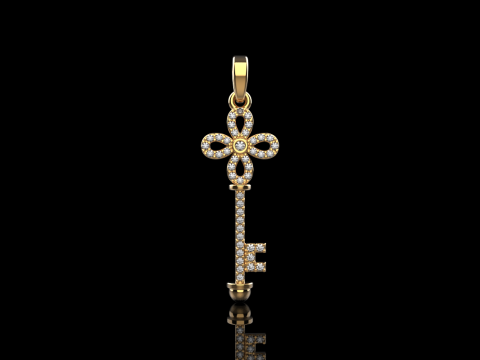 Key pendant model 963 Modello di stampa 3D