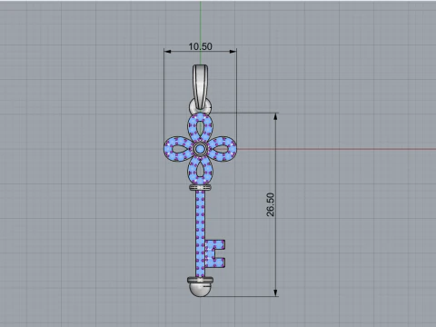 Key pendant model 963 3D Print Model