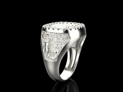 Zodiac sign scorpion ring model 962 Modello di stampa 3D