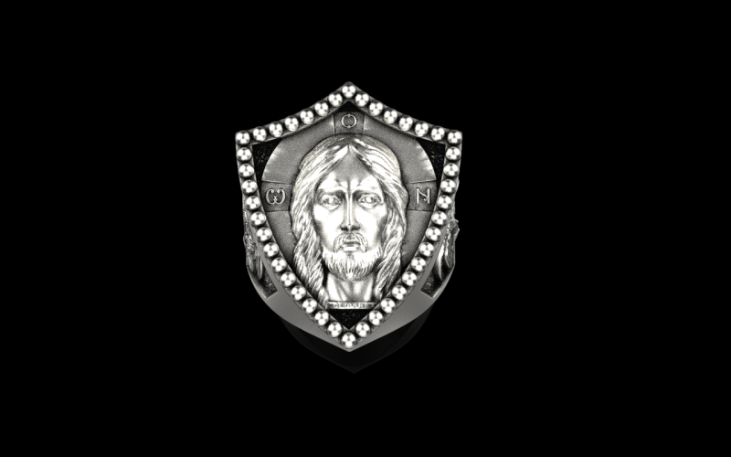 Jesus and archangel ring model 961 Modello di stampa 3D .c4d .max .obj .3ds .fbx .stl .blend