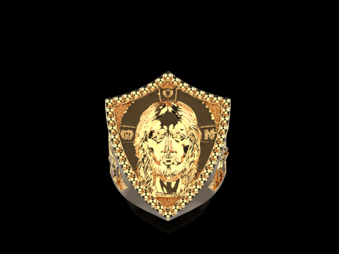 Jesus and archangel ring model 961 Modello di stampa 3D
