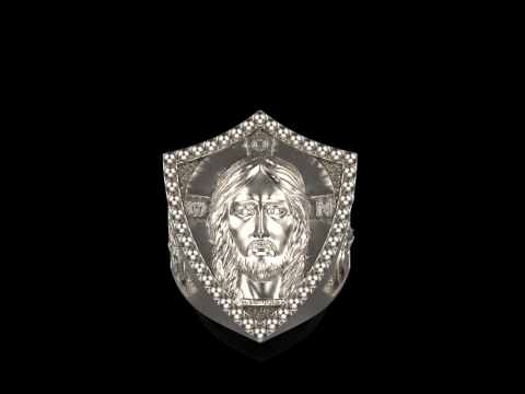 Jesus and archangel ring model 961 Modello di stampa 3D
