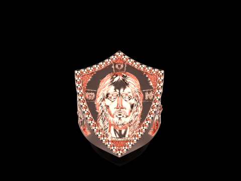 Jesus and archangel ring model 961 Modello di stampa 3D