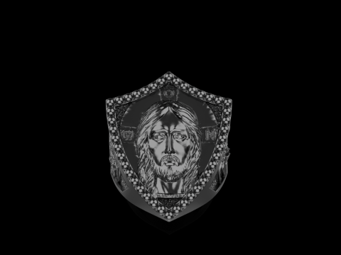 Jesus and archangel ring model 961 Modello di stampa 3D