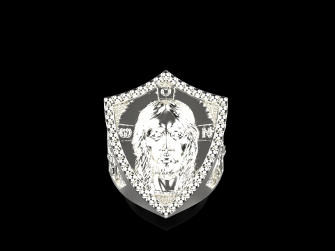 Jesus and archangel ring model 961 Modello di stampa 3D