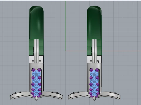 Butterfly earring model 959 3D Print Model