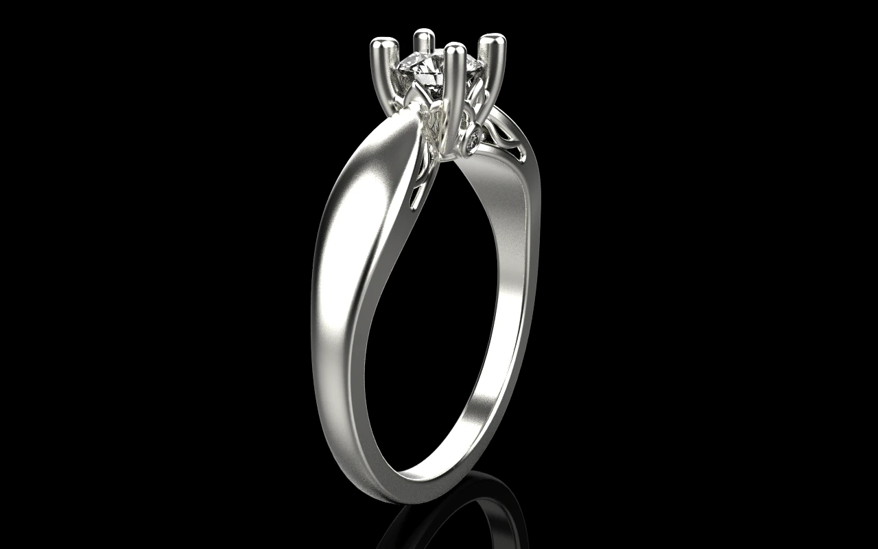 Engagement ring model 958 3D Print Model .c4d .max .obj .3ds .fbx .stl .blend 