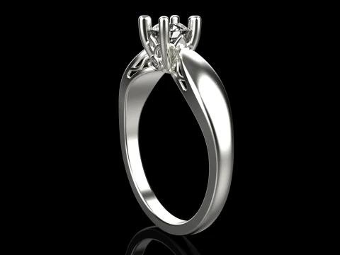 Engagement ring model 958 3D Print Model