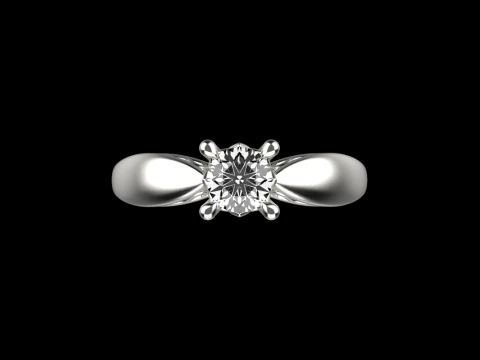 Engagement ring model 958 3D Print Model